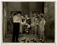 10 x 8 Glossy Photo of Moe, Larry, Curly and Ted Healy From The 1933 Film Hello Pop! -- Very Good Condition